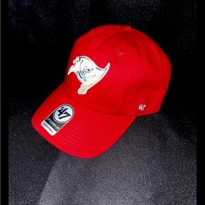 Men's '47 Red Tampa Bay Buccaneers Pride Clean Up Adjustable Hat